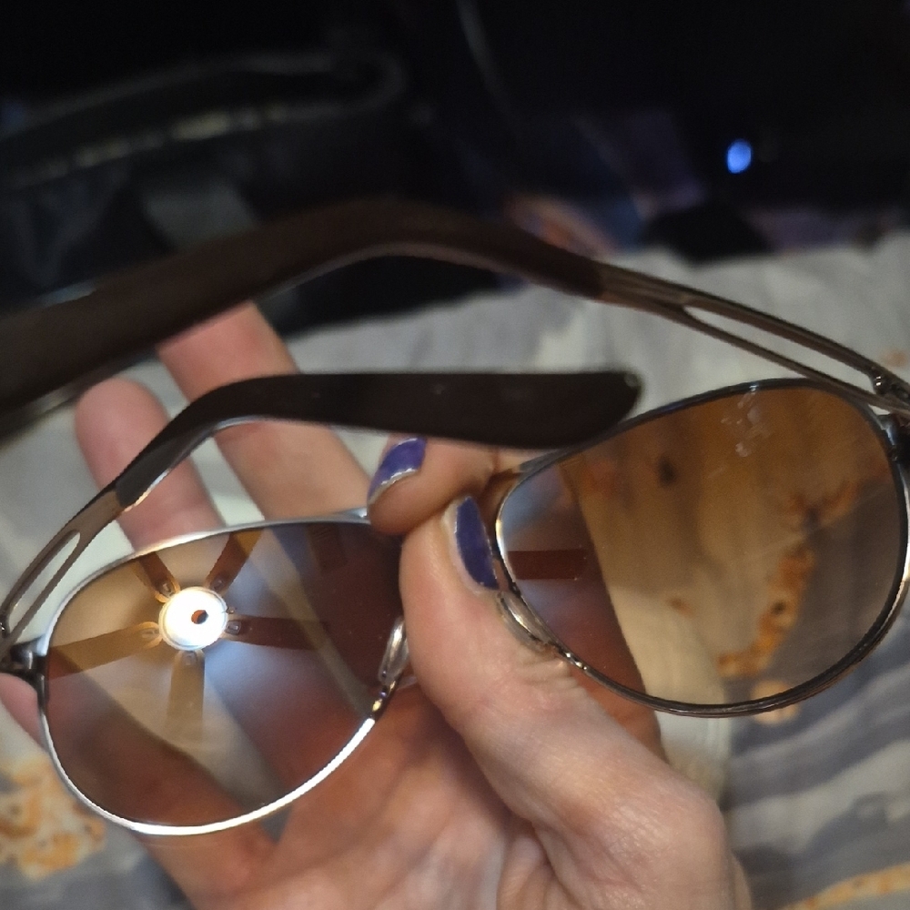Oakley Brown Aviator Sunglasses - Picture 4 of 7
